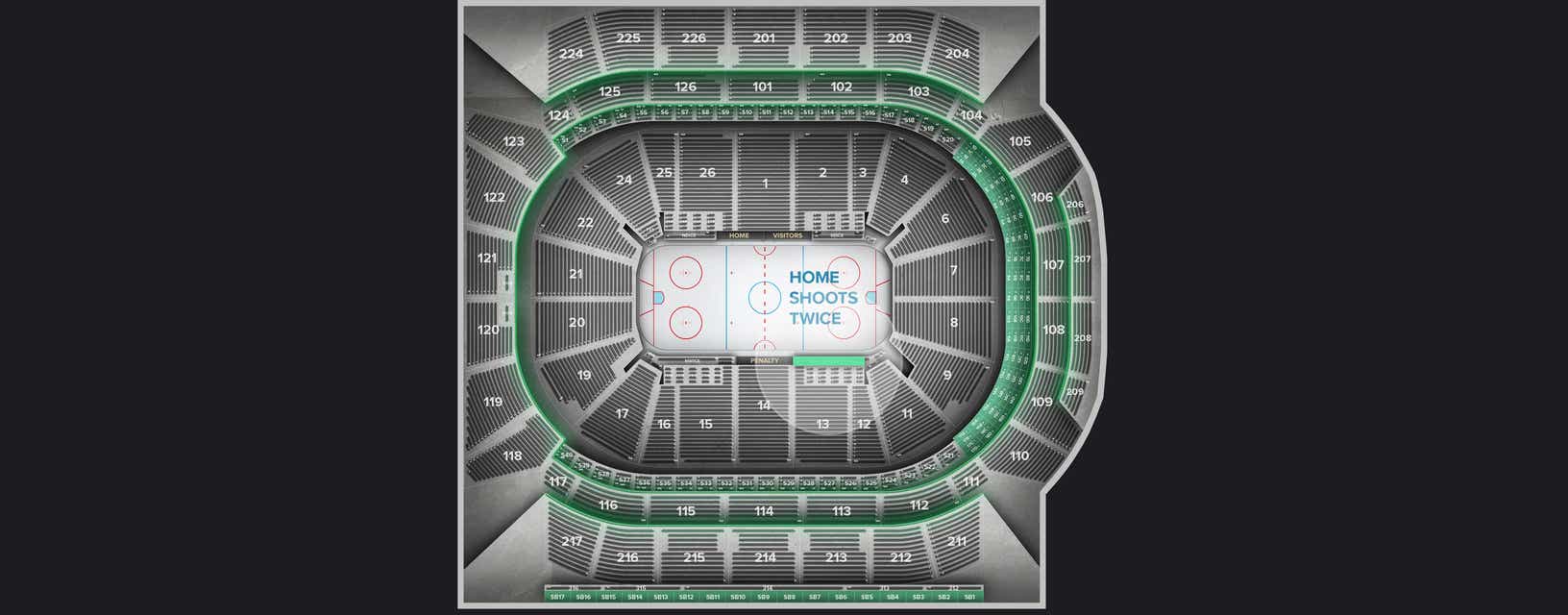Seat view from Southwest Ice