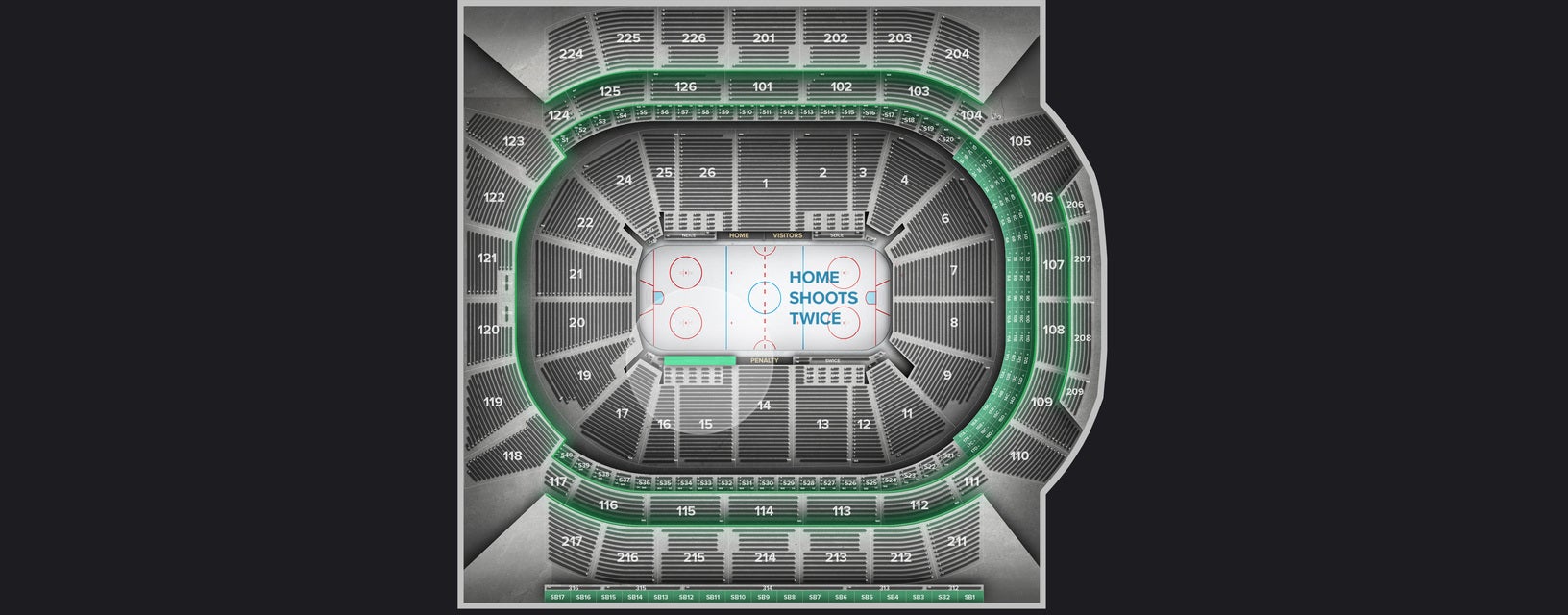 Seat view from Northwest Ice