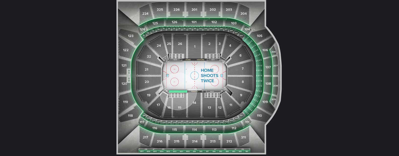Seat view from Northwest Ice