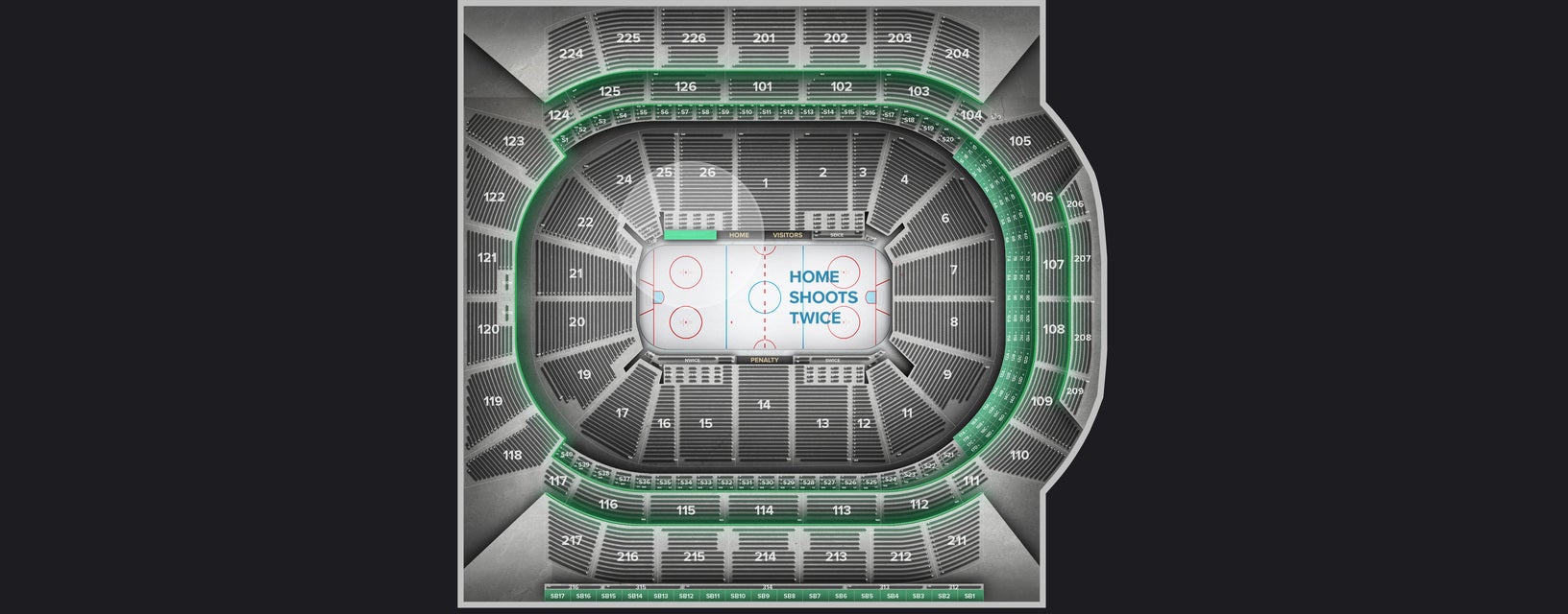 Seat view from Northeast Ice