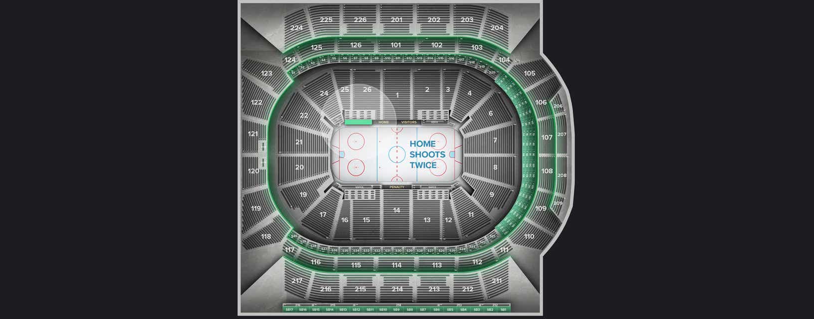 Seat view from Northeast Ice
