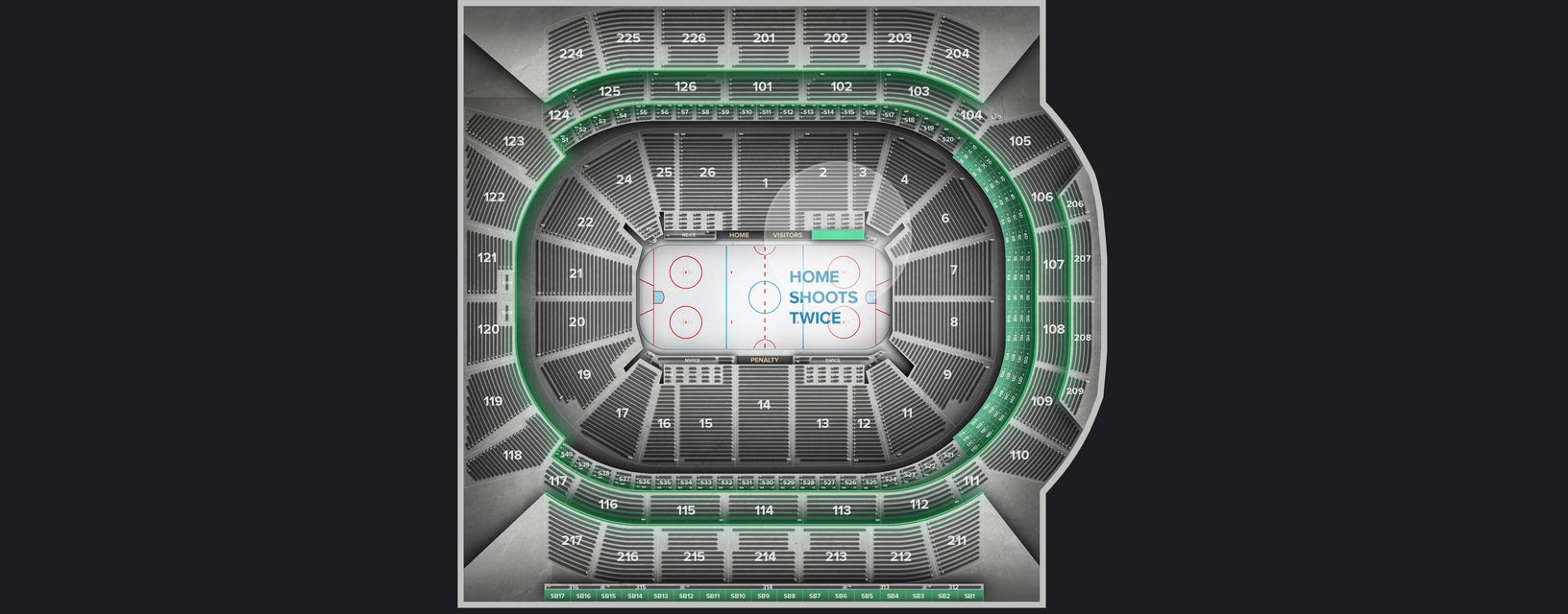 Seat view from Southeast Ice
