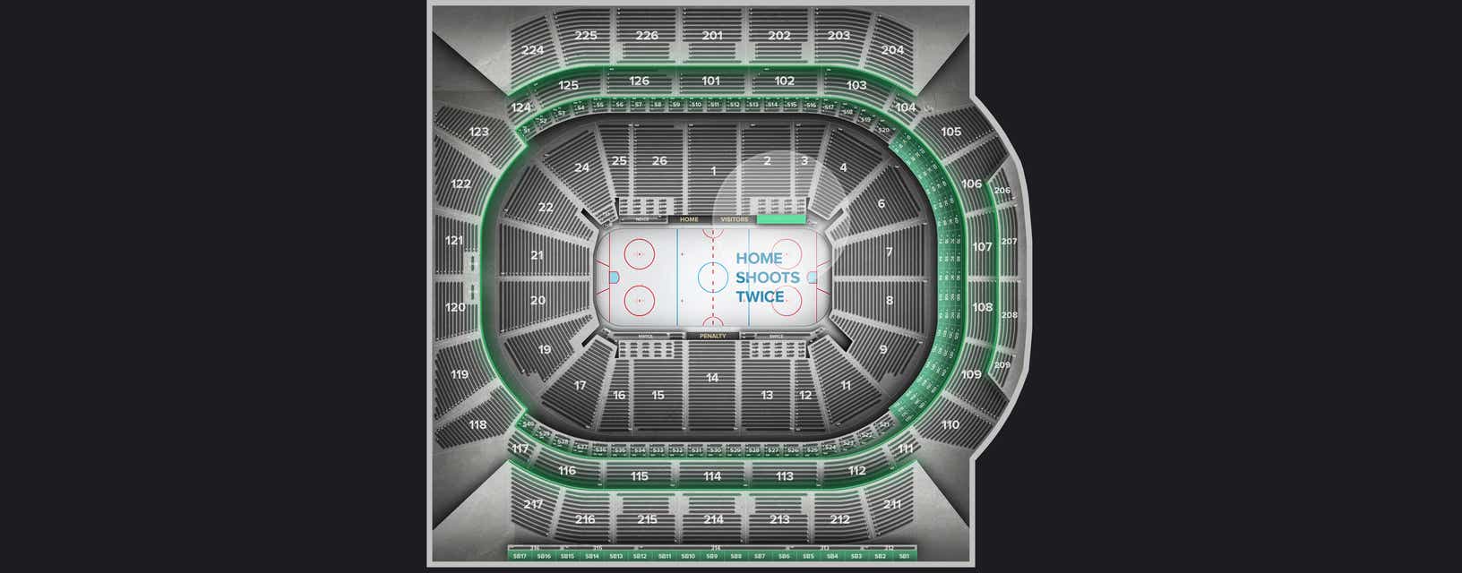 Seat view from Southeast Ice