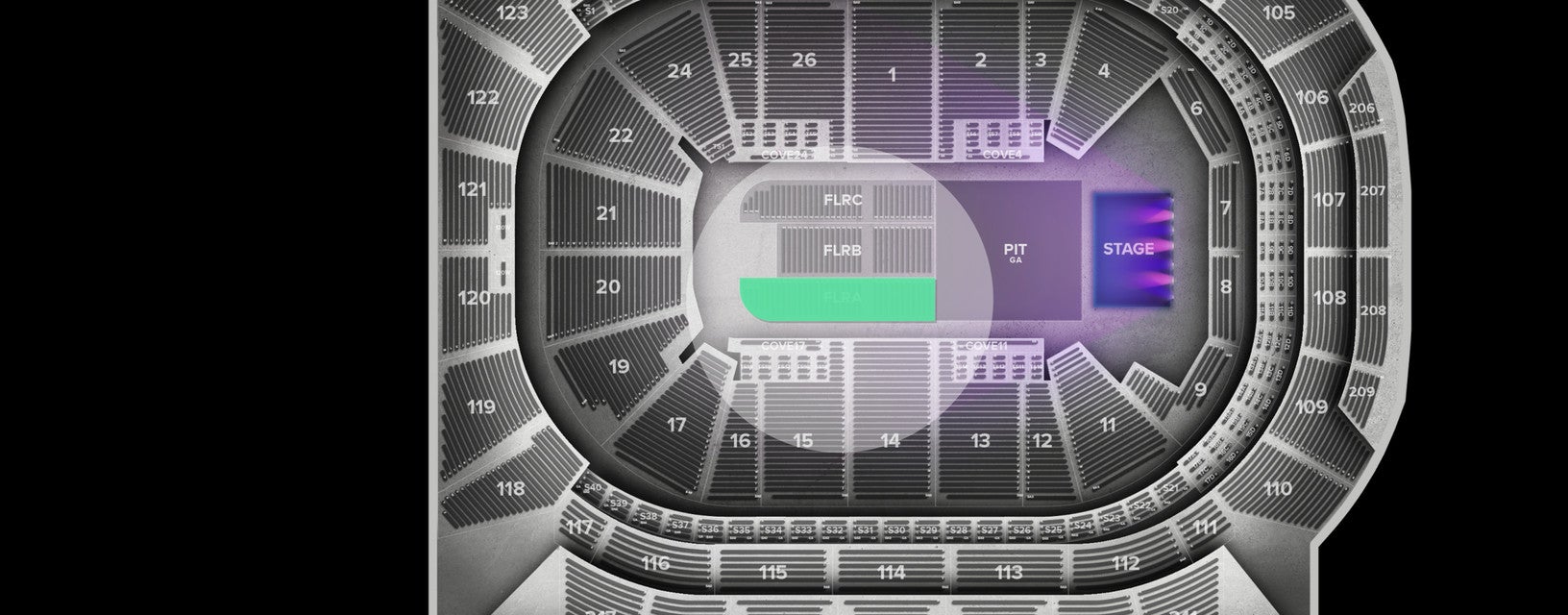 Seat view from Floor