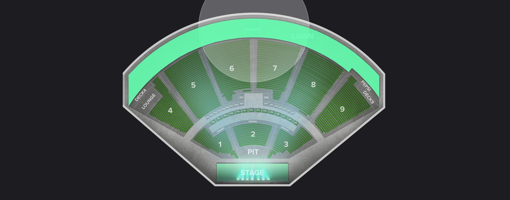 Seat view from GA Lawn