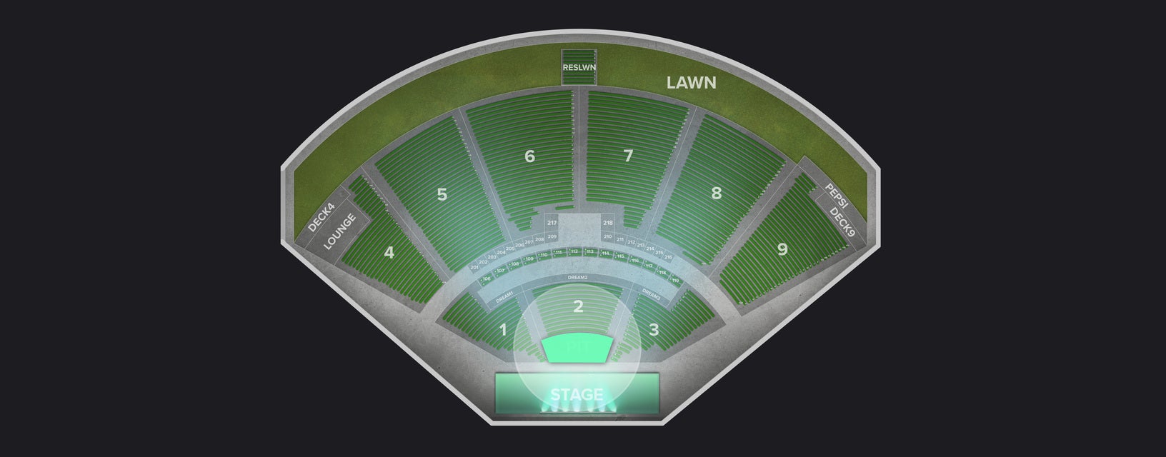 Seat view from GA Pit