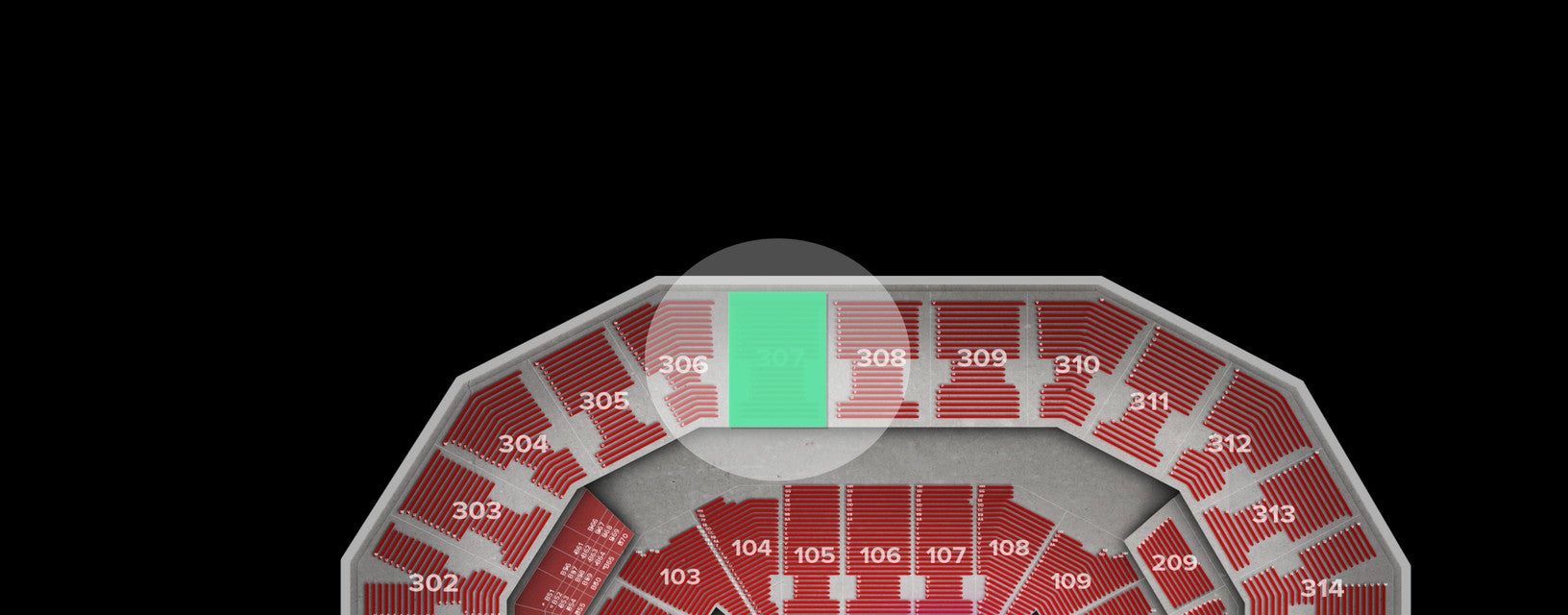 Seat view from Upper