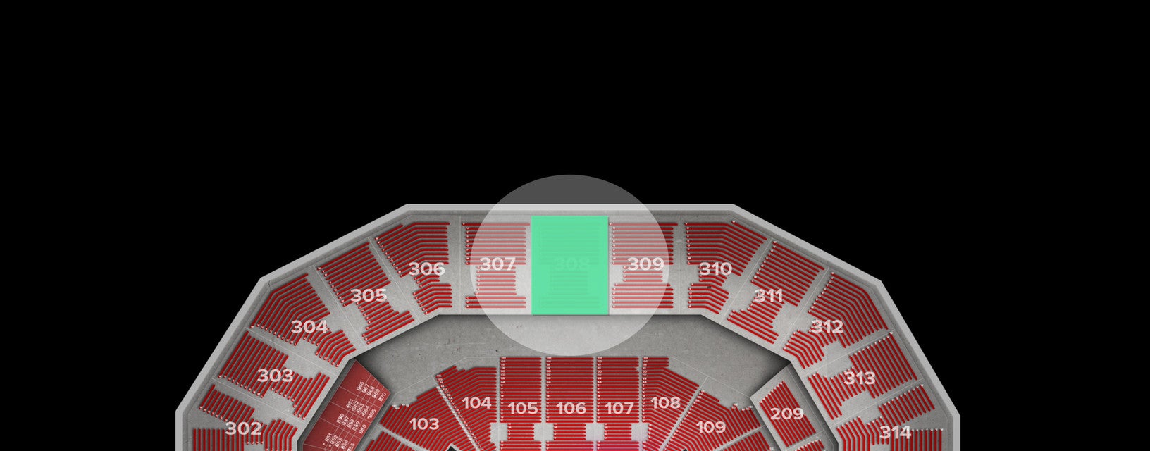 Seat view from Upper