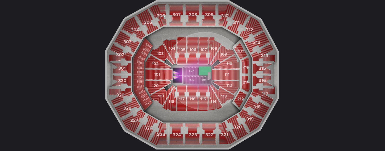 Seat view from Floor