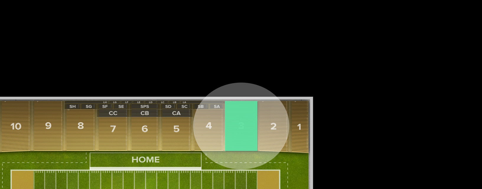 Seat view from Section