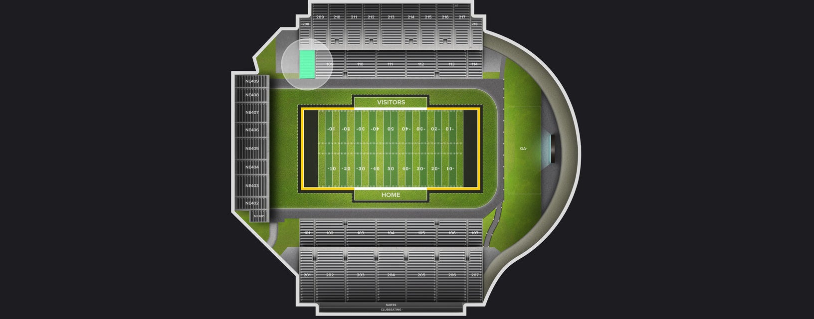 Seat view from Lower