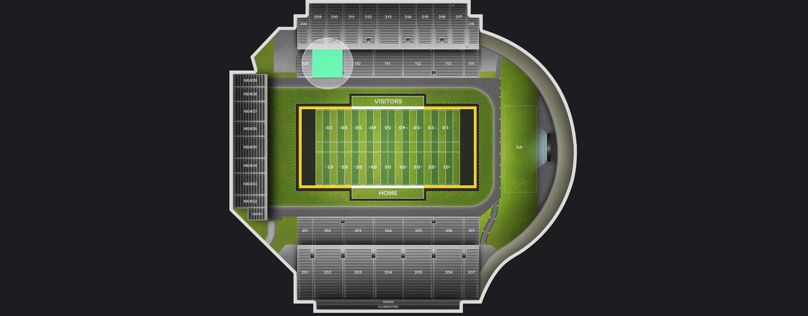 Seat view from Lower