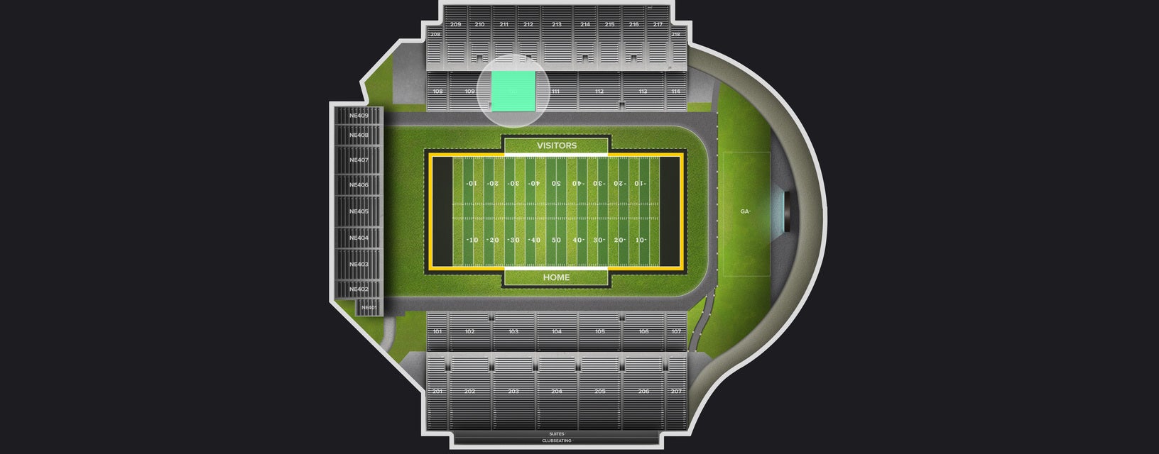 Seat view from Lower