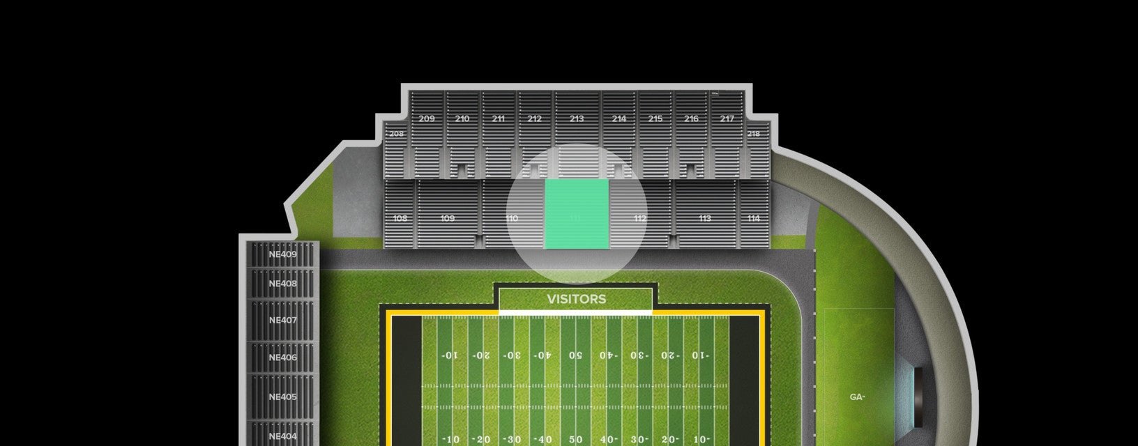Seat view from Lower