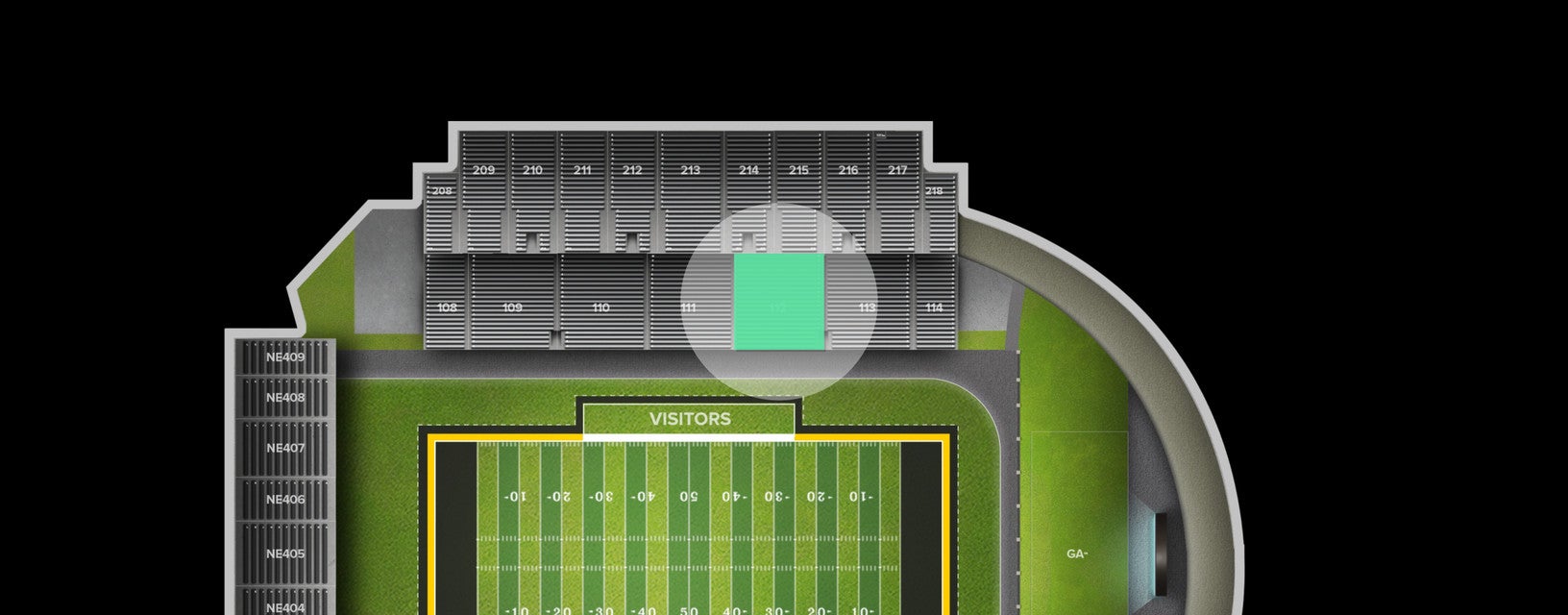 Seat view from Lower