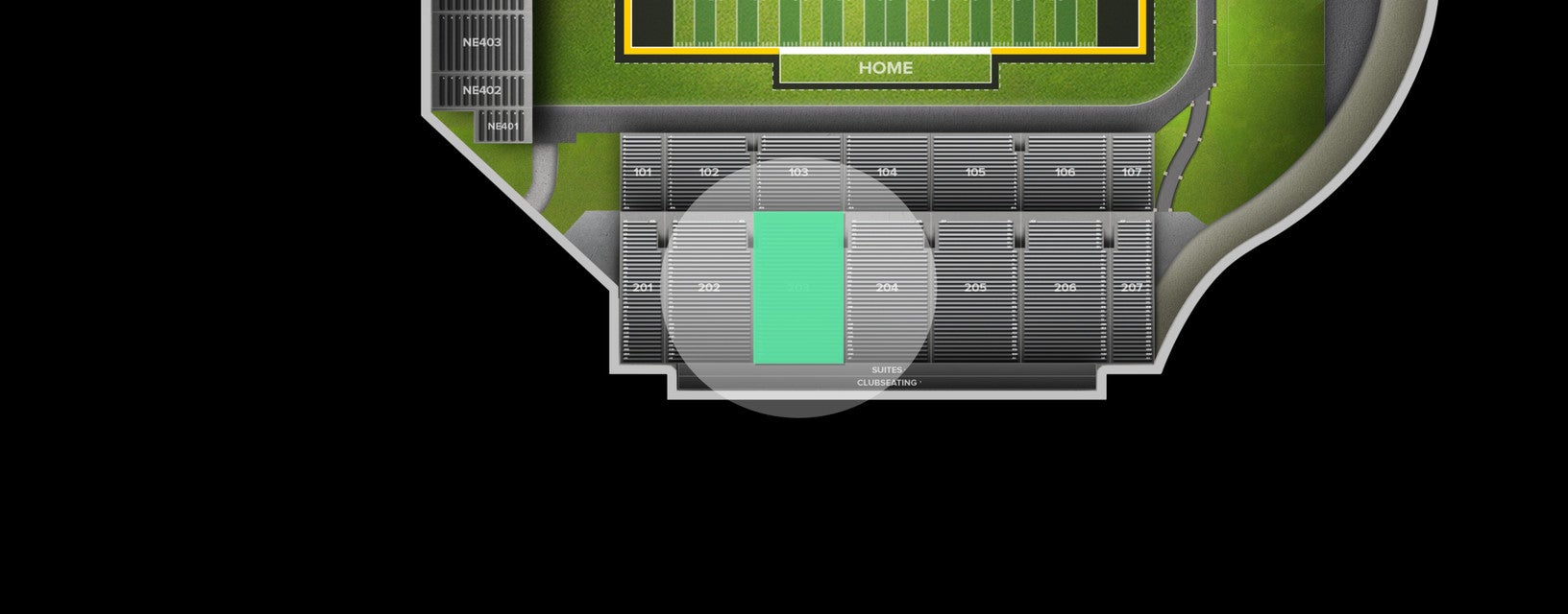 Seat view from Upper