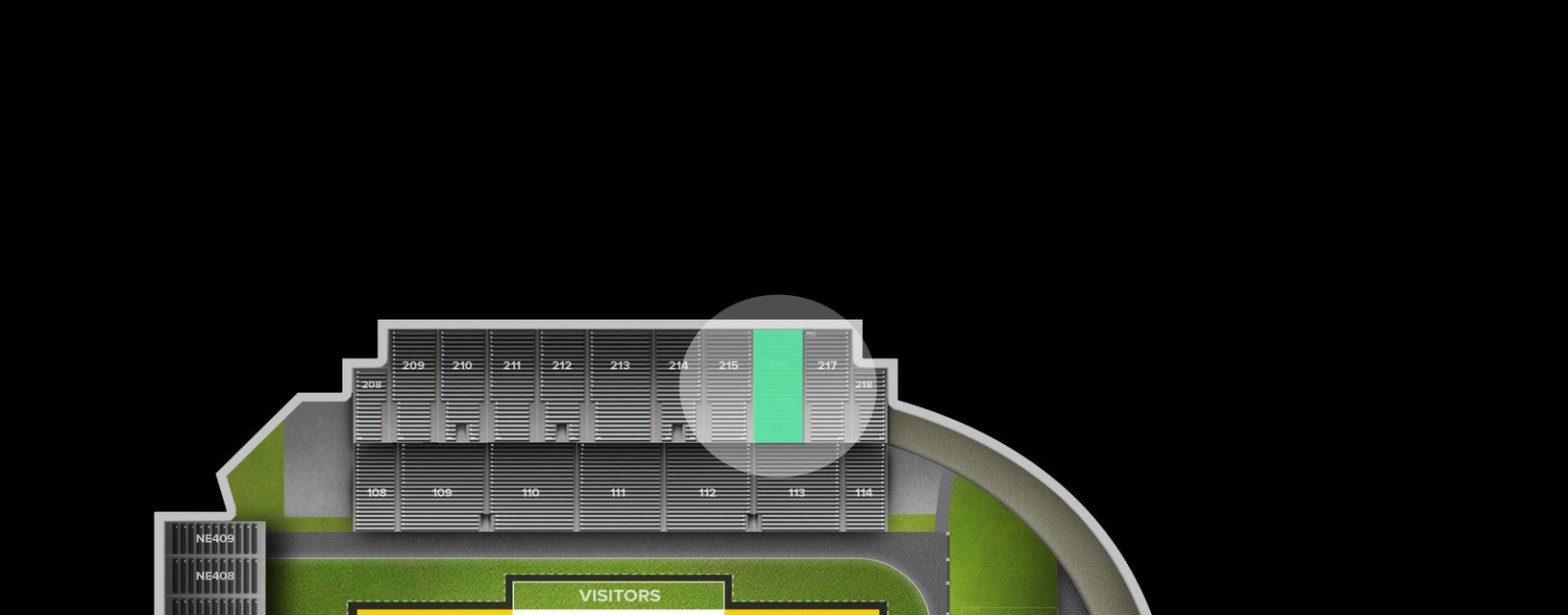 Seat view from Upper