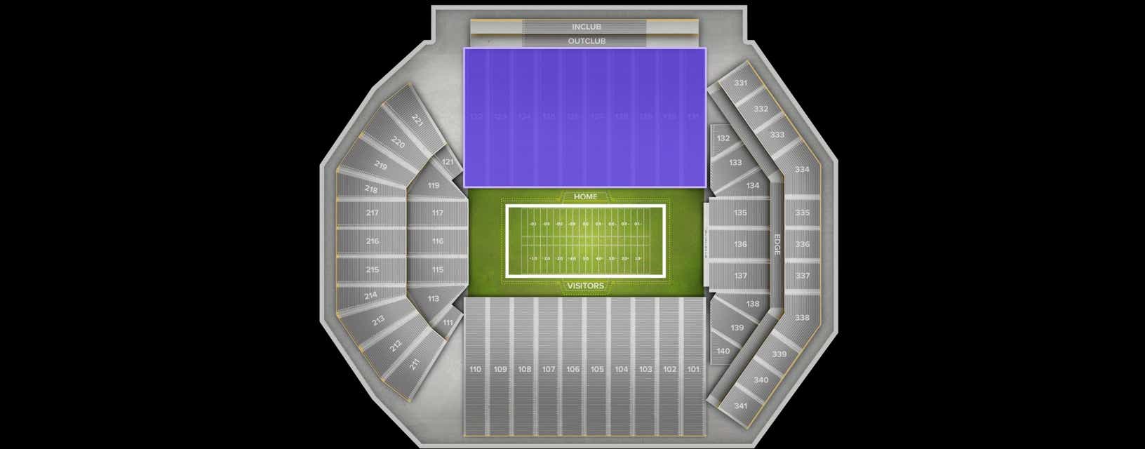 Seat view from Sideline