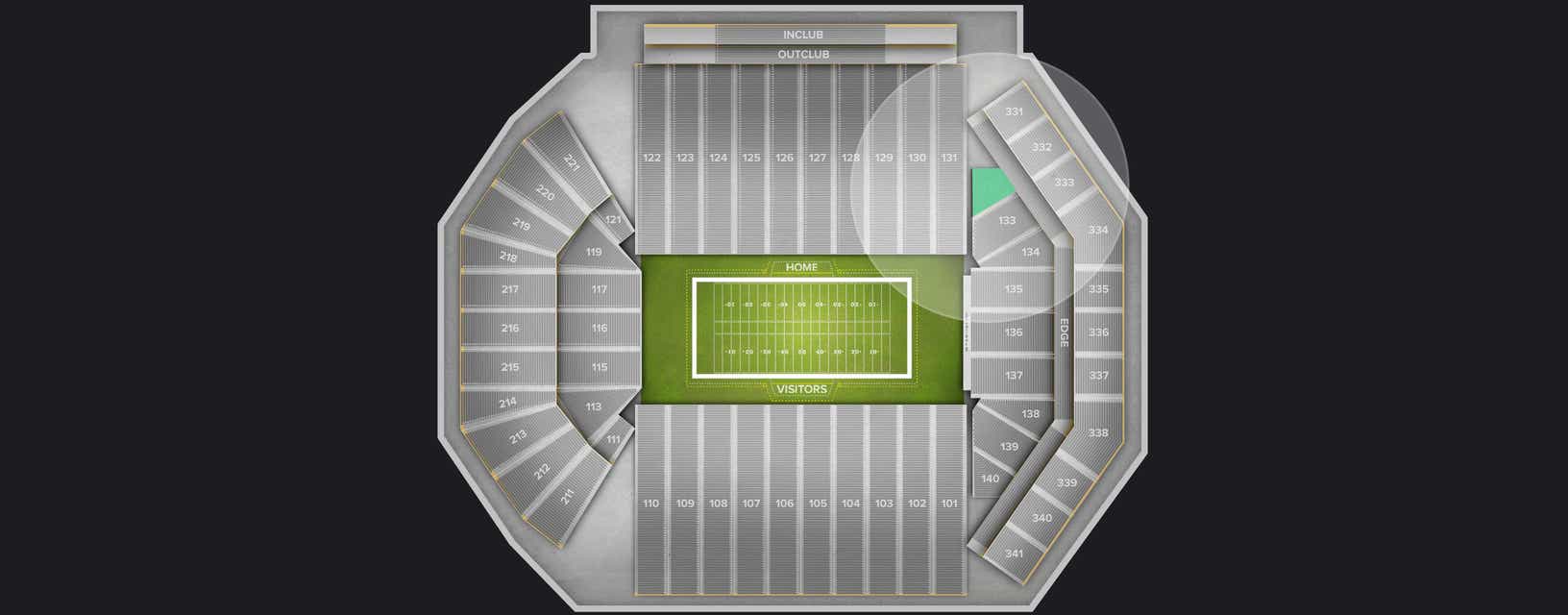 Seat view from Corner