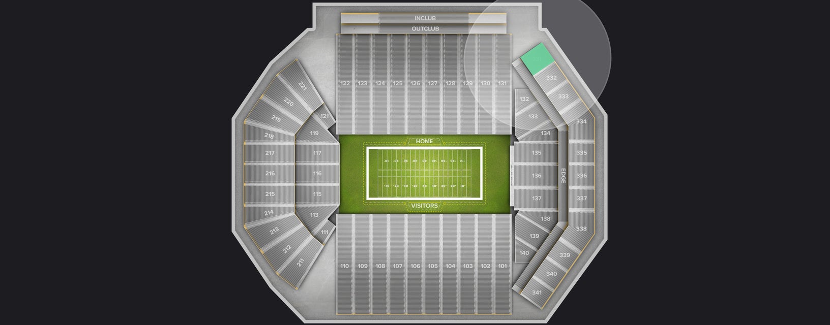 Seat view from Upper Corner