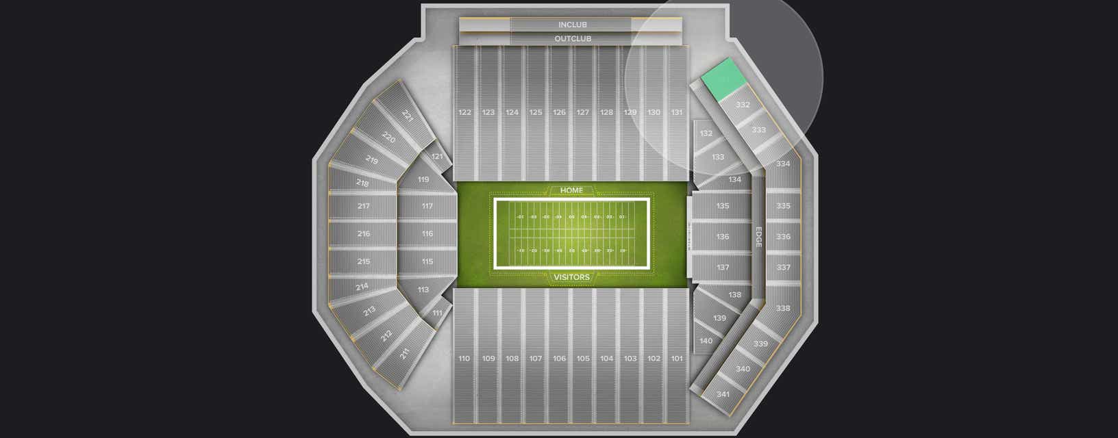 Seat view from Upper Corner