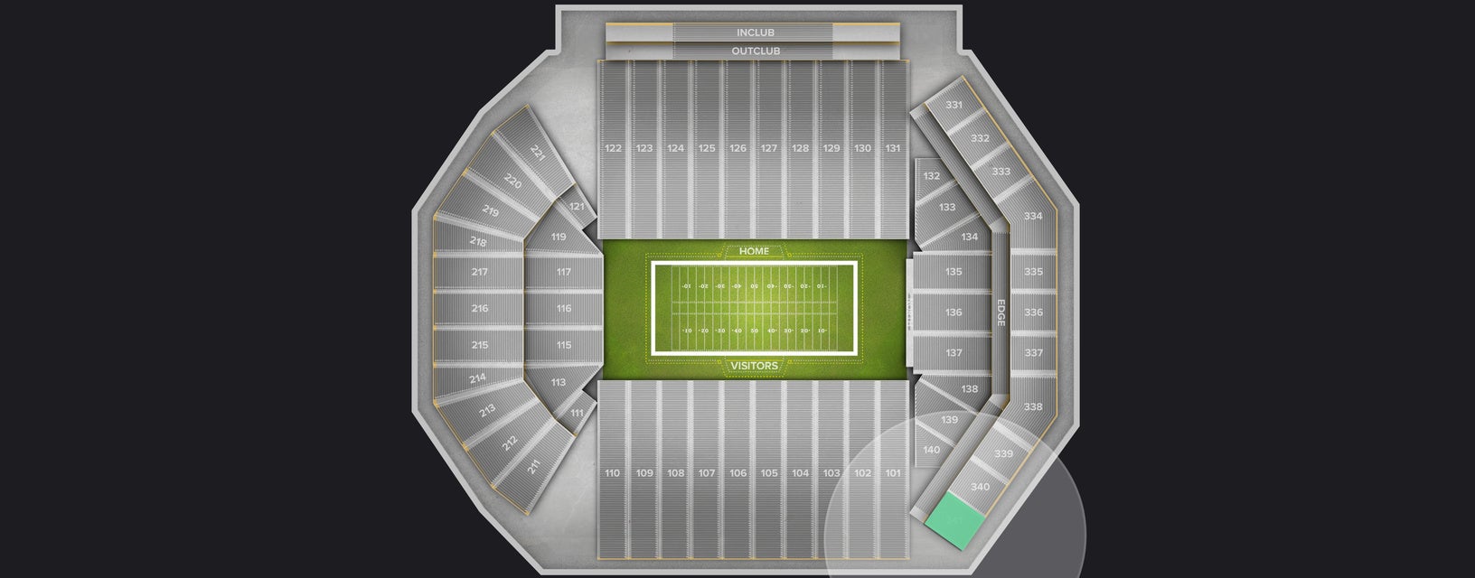Seat view from Upper Corner