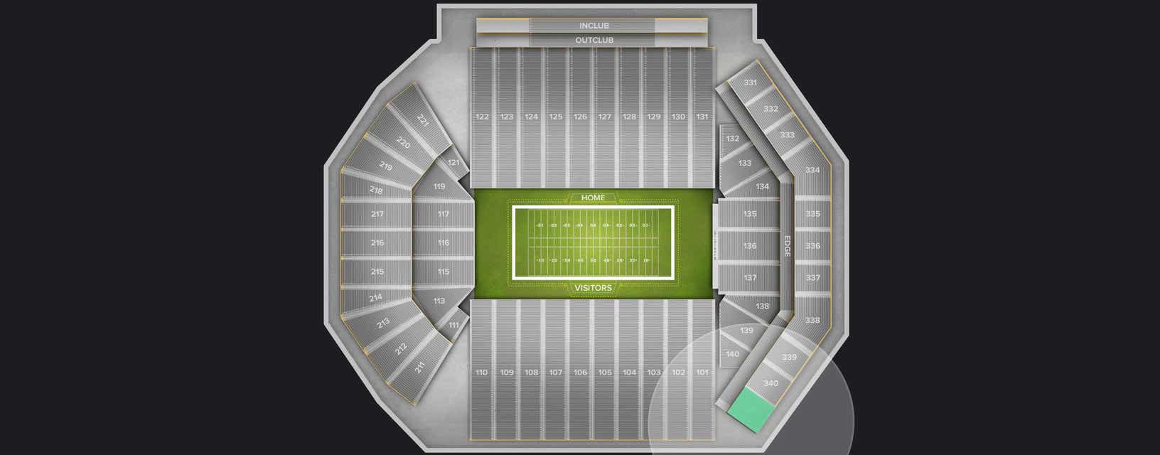 Seat view from Upper Corner