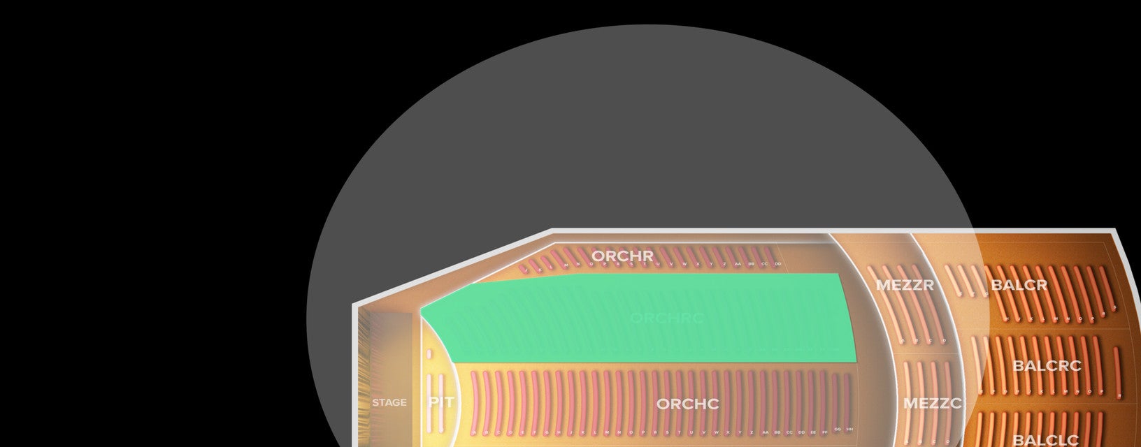 Seat view from Orchestra Right Center