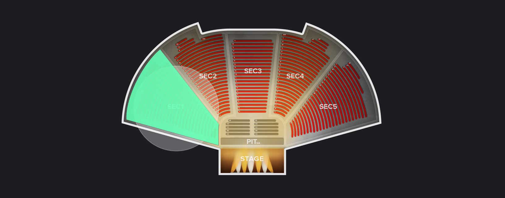 Seat view from Upper