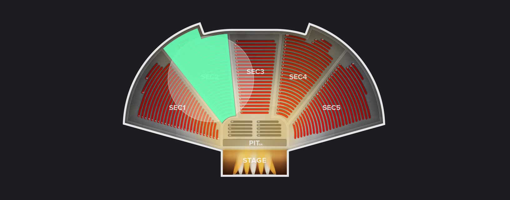 Seat view from Upper