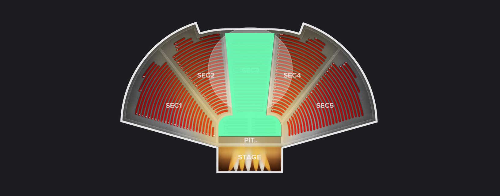 Seat view from Upper