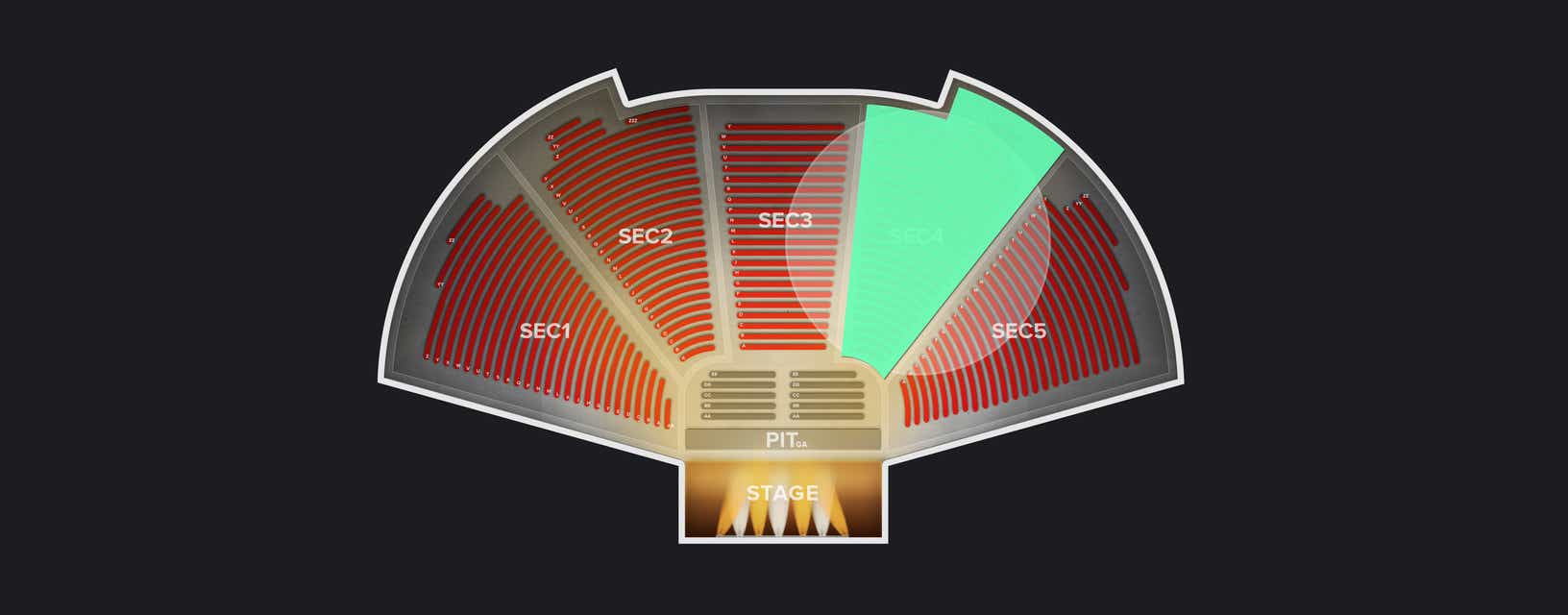 Seat view from Upper