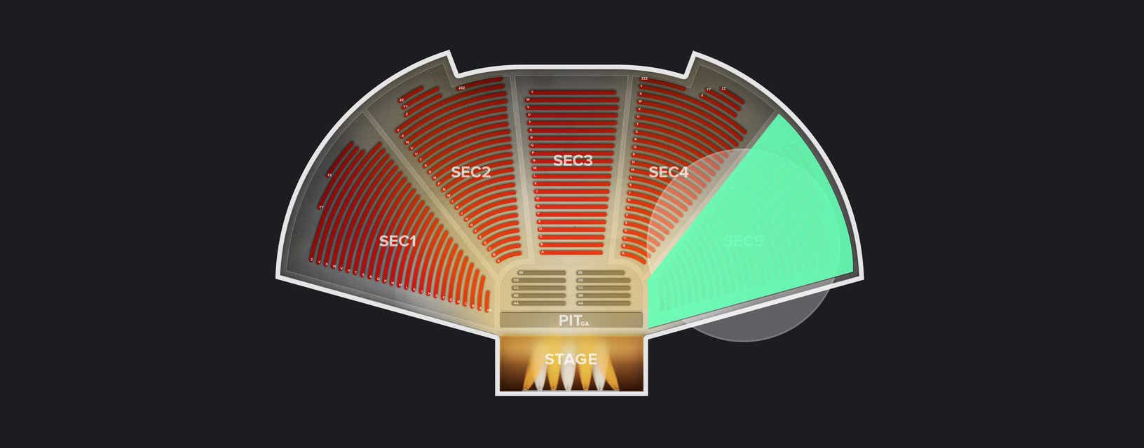 Seat view from Upper