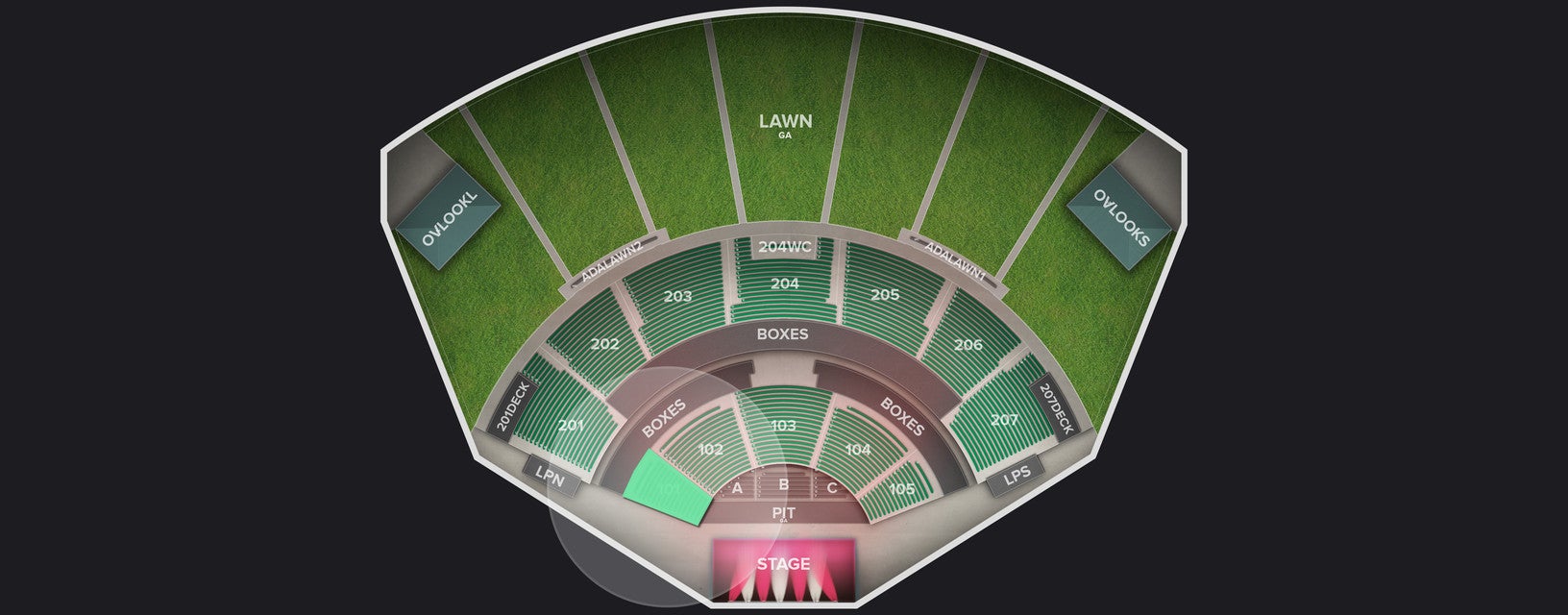 Seat view from Lower