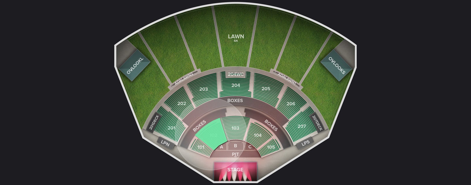 Seat view from Lower