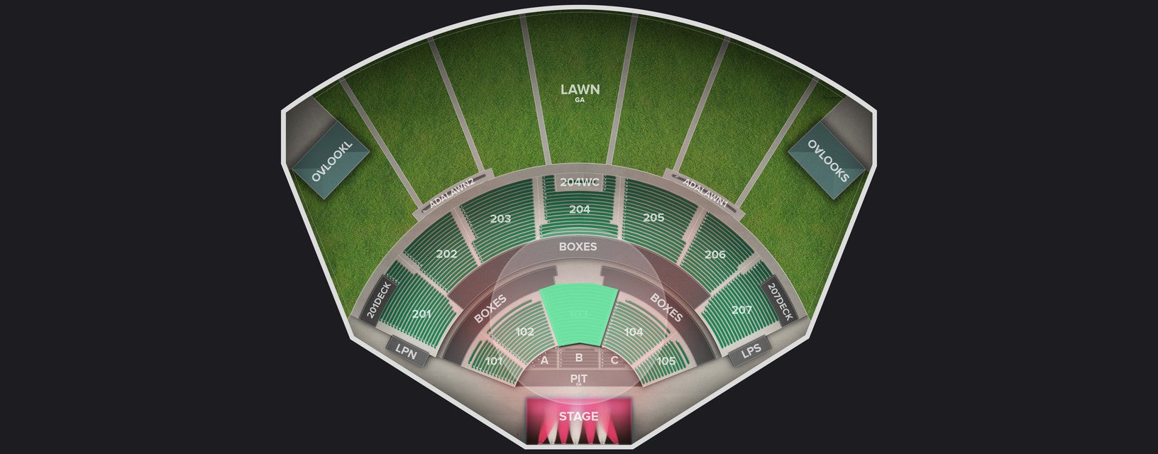 Seat view from Lower
