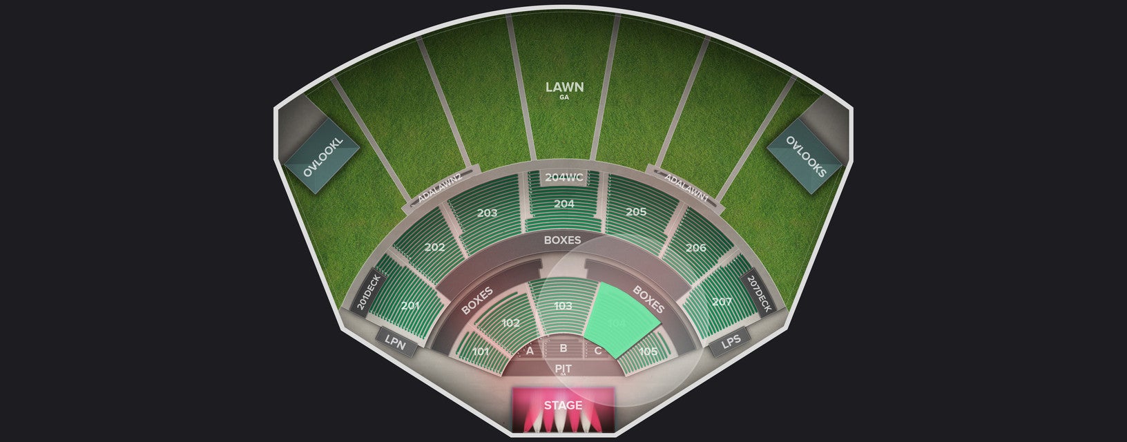Seat view from Lower