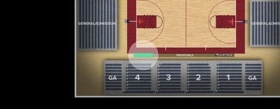 Seat view from Courtside