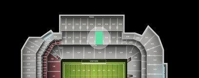 Seat view from Mezzanine Level Sideline