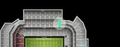 Seat view from Mezzanine Level Sideline