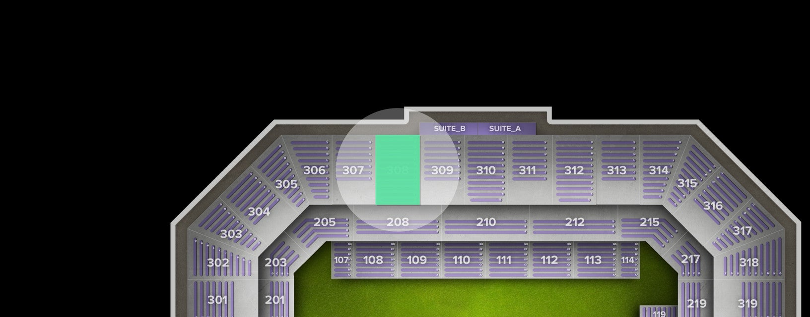 Seat view from Upper