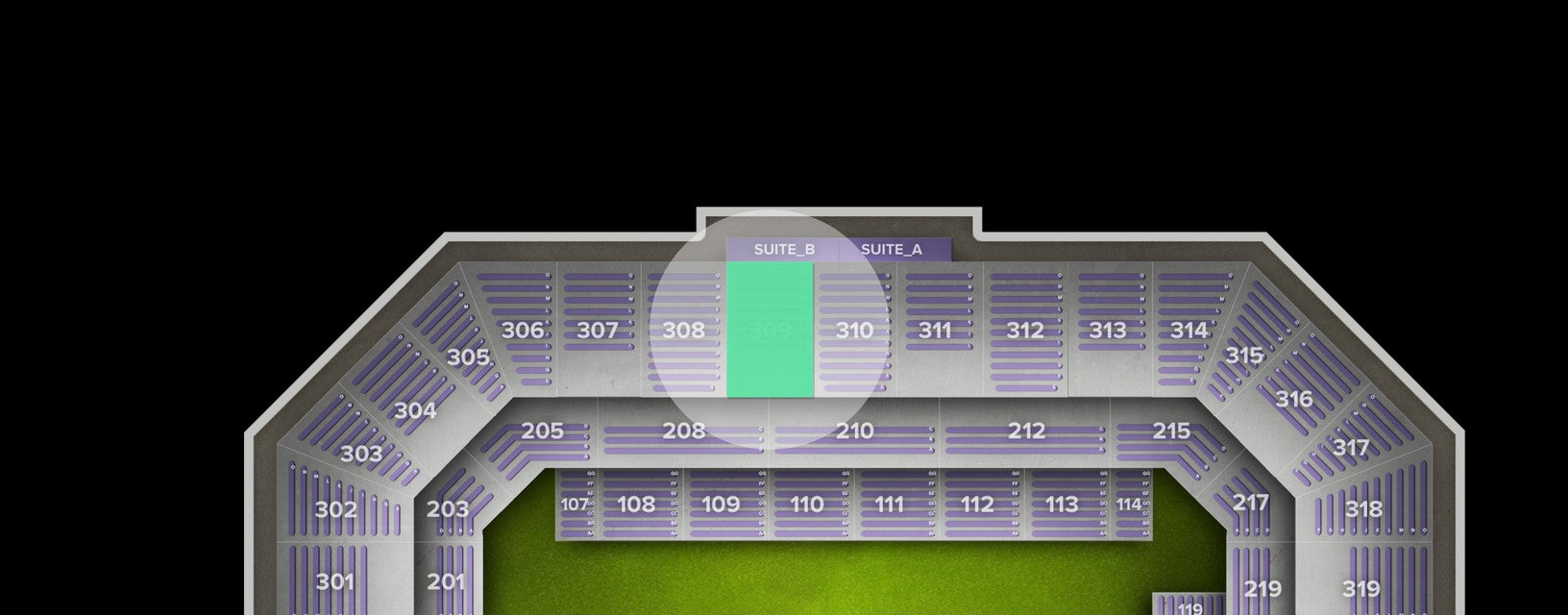 Seat view from Upper