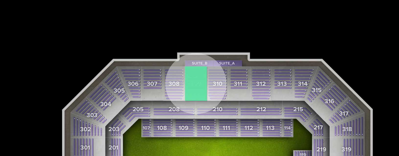 Seat view from Upper