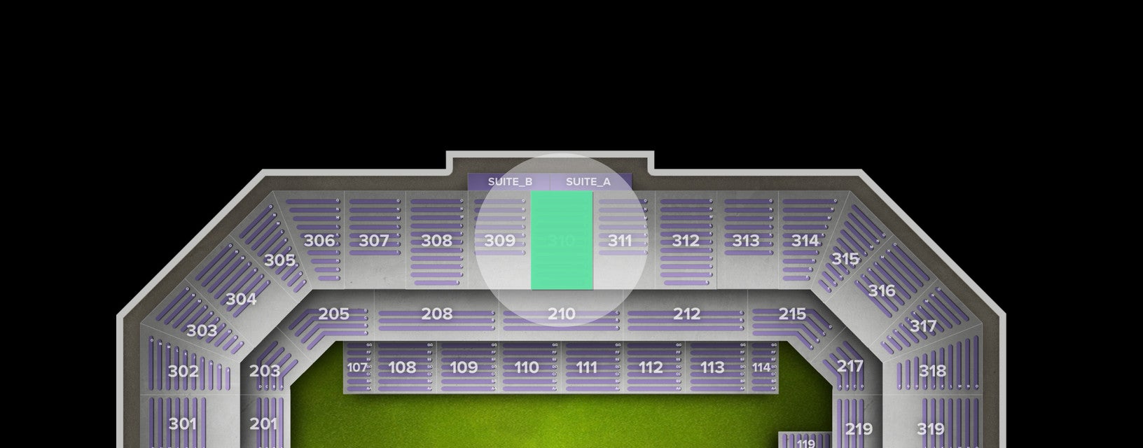 Seat view from Upper