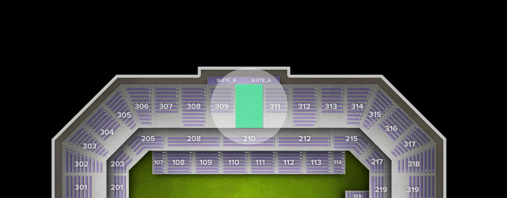 Seat view from Upper