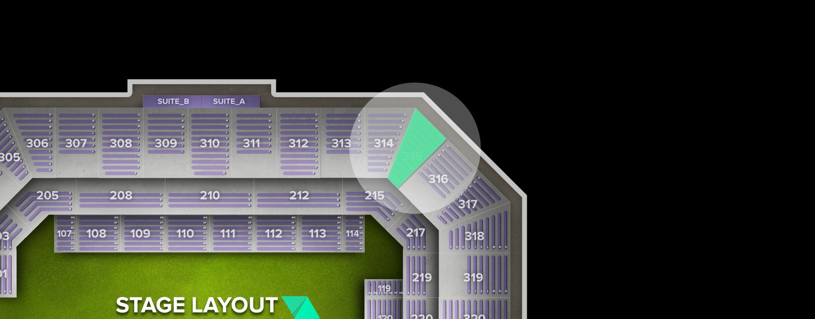 Seat view from Upper