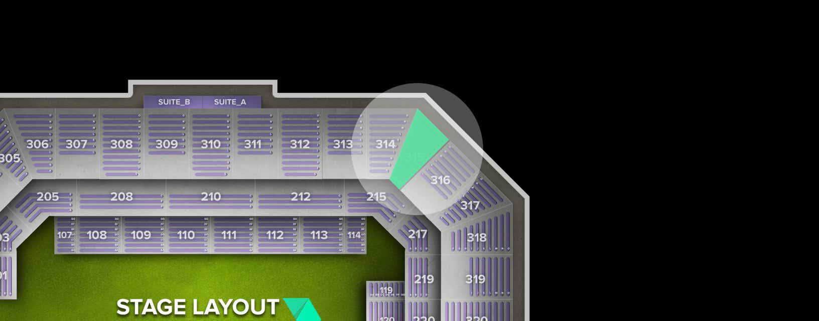 Seat view from Upper
