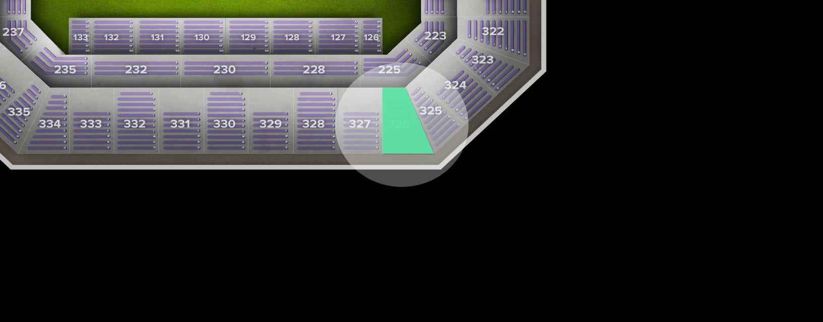 Seat view from Upper