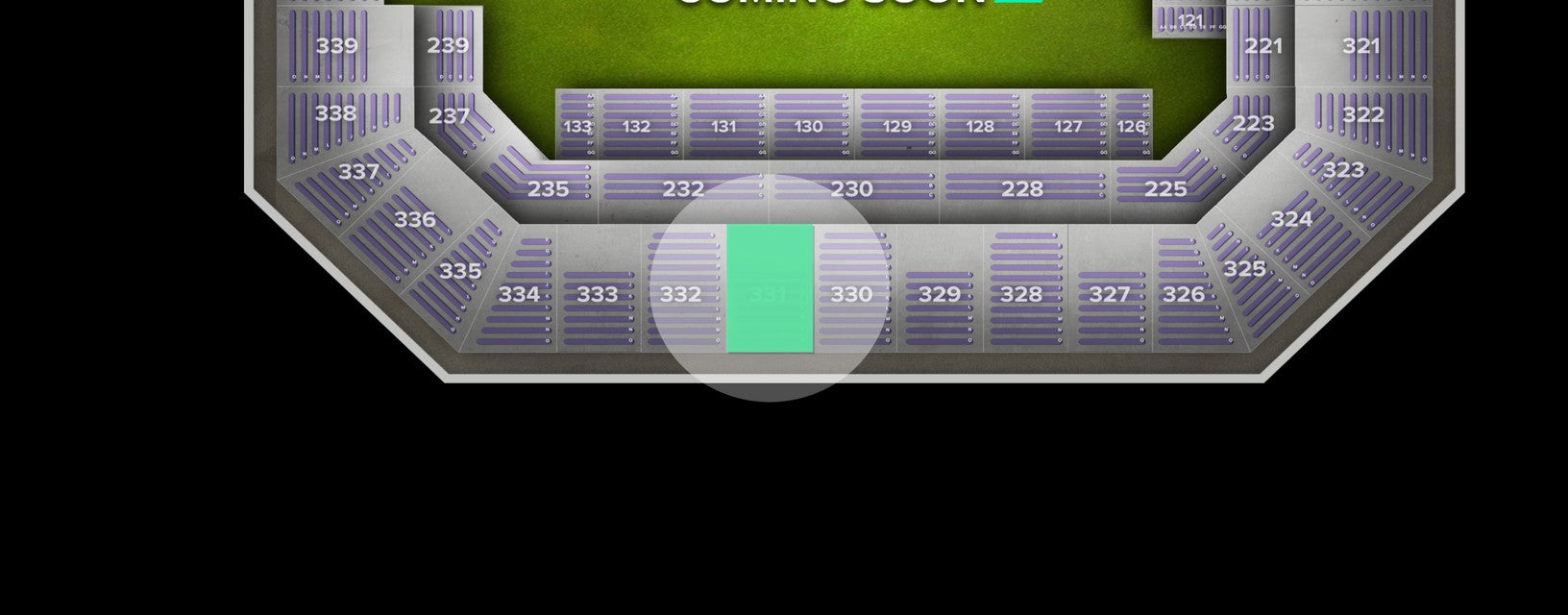 Seat view from Upper