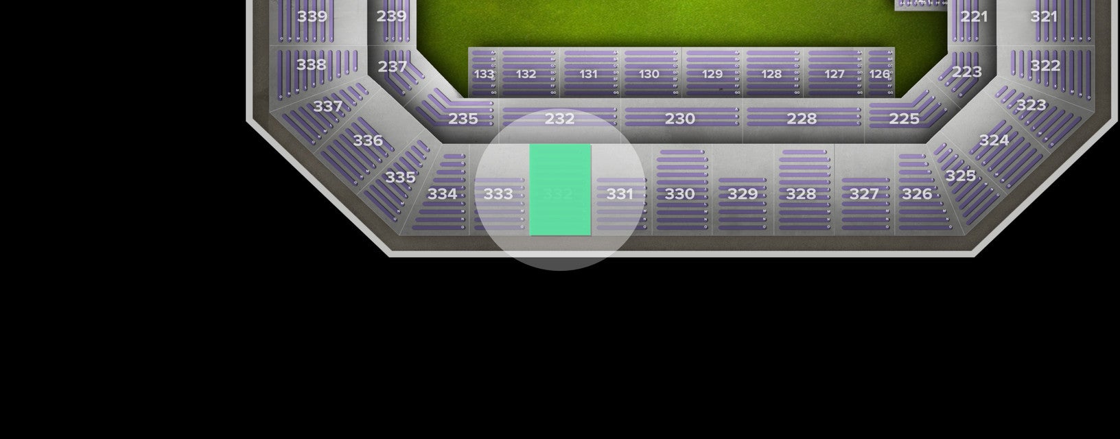 Seat view from Upper